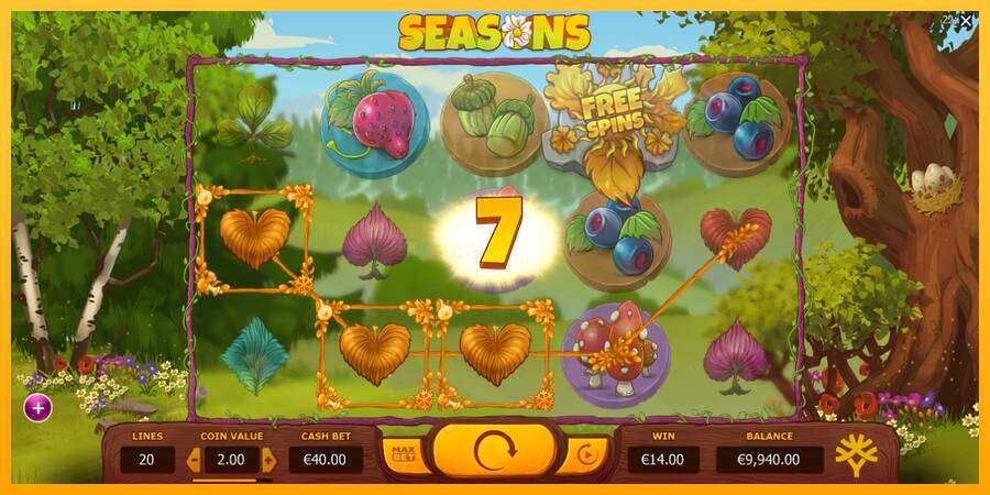 Seasons игрална машина за пари, снимка 5