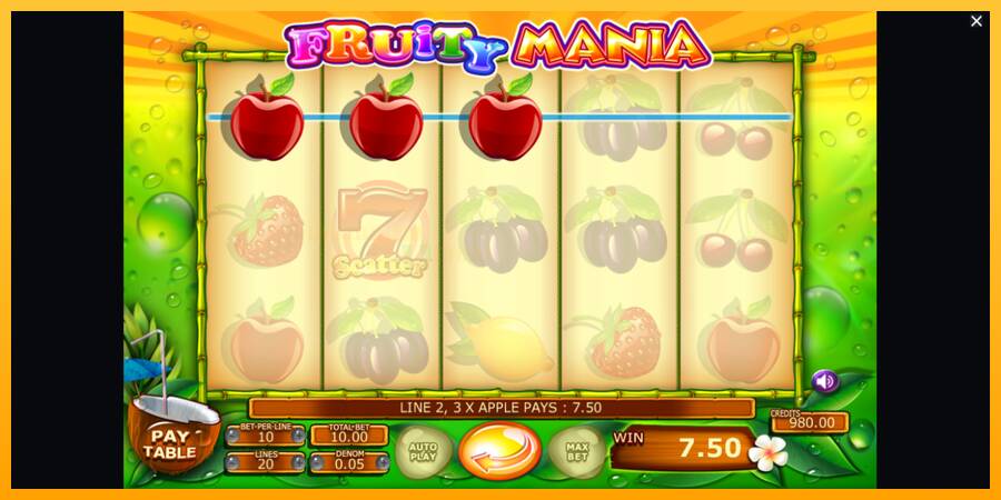 Fruity Mania игрална машина за пари, снимка 2