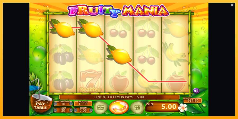 Fruity Mania игрална машина за пари, снимка 3