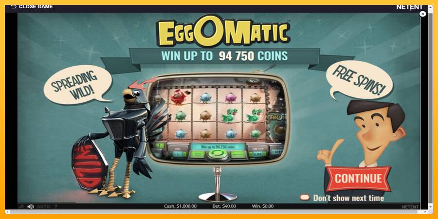 EggOMatic игрална машина за пари, снимка 1