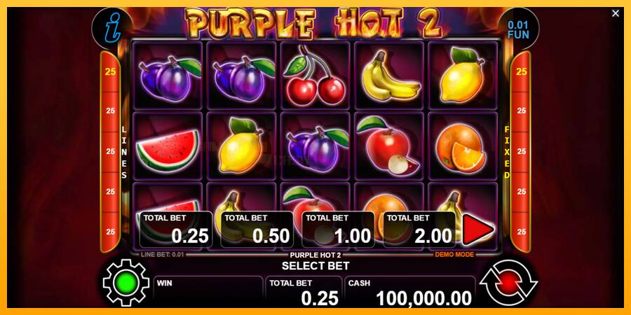 Purple Hot 2 игрална машина за пари, снимка 1