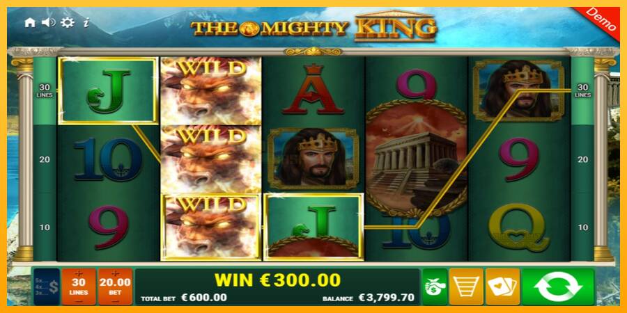 The Mighty King игрална машина за пари, снимка 3