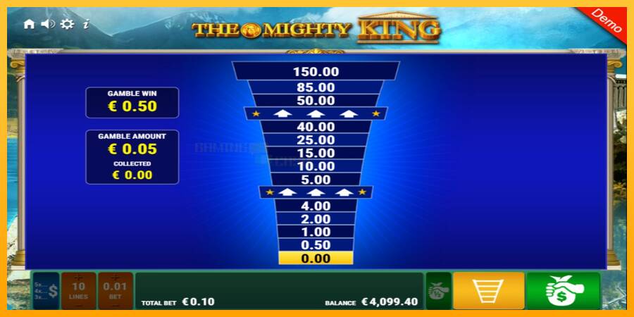 The Mighty King игрална машина за пари, снимка 7