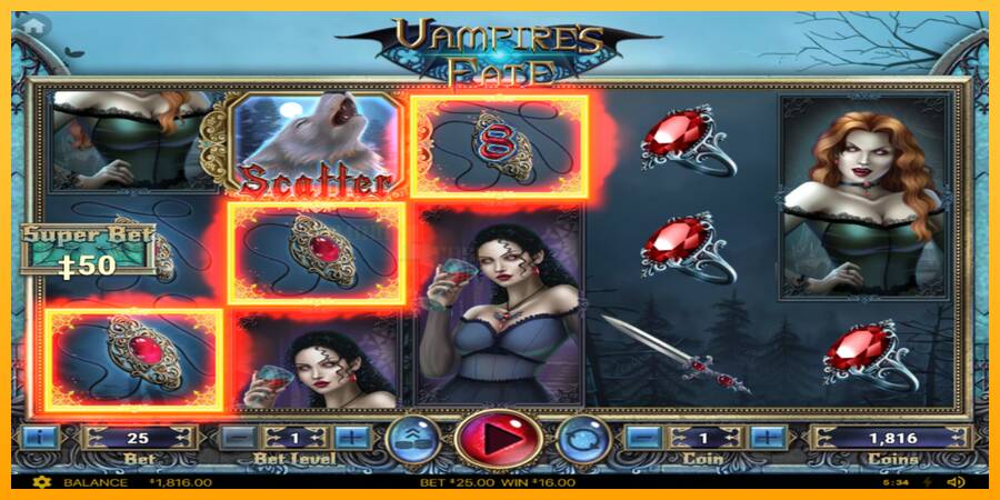 Vampires Fate игрална машина за пари, снимка 2