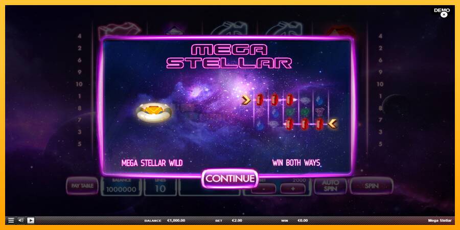 Mega Stellar игрална машина за пари, снимка 1