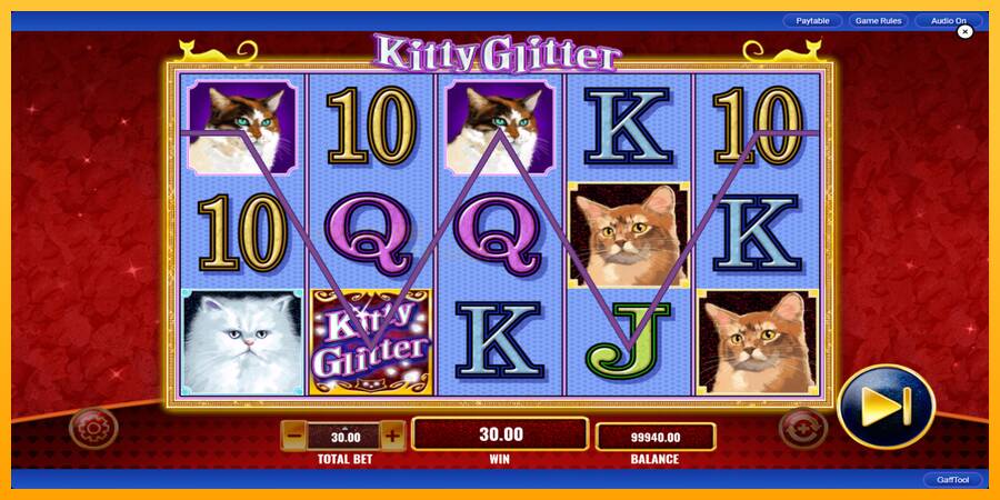 Kitty Glitter игрална машина за пари, снимка 3