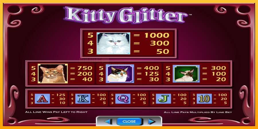 Kitty Glitter игрална машина за пари, снимка 6