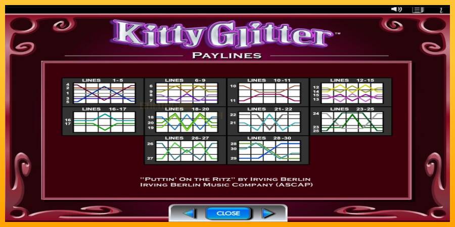 Kitty Glitter игрална машина за пари, снимка 7