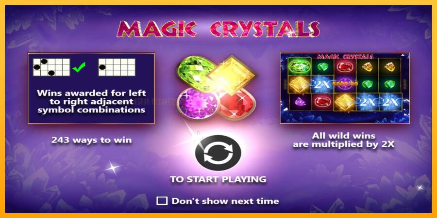 Magic Crystals игрална машина за пари, снимка 1