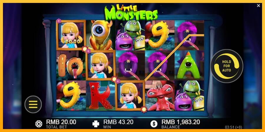 Little Monsters игрална машина за пари, снимка 3