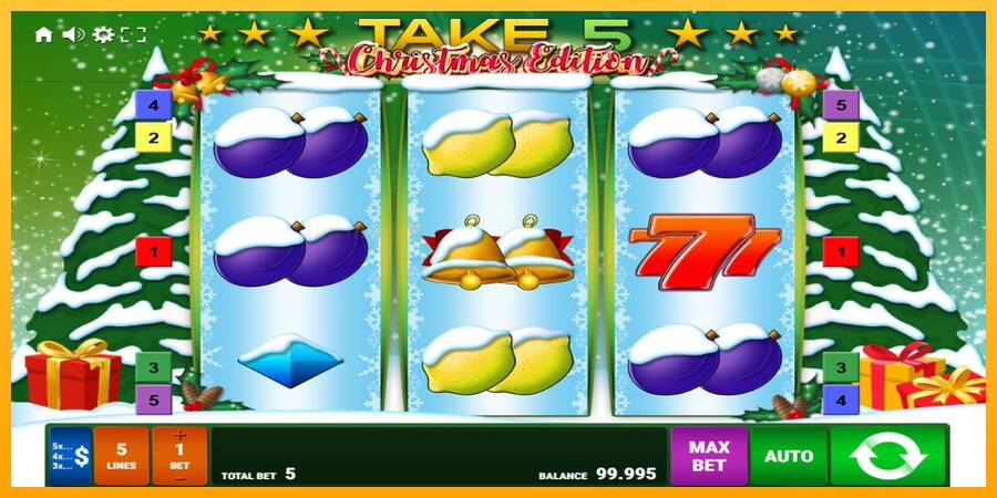 Take 5 Christmas Edition игрална машина за пари, снимка 1