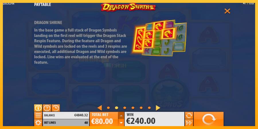 Dragon Shrine игрална машина за пари, снимка 4