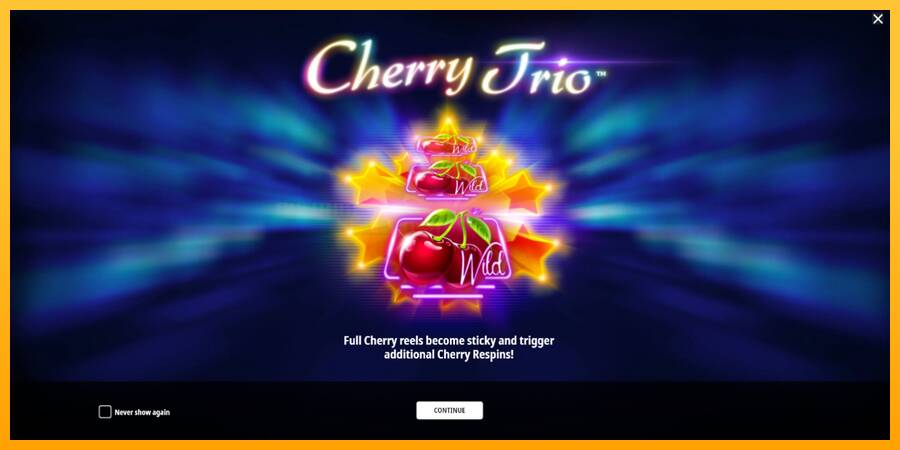 Cherry Trio игрална машина за пари, снимка 1