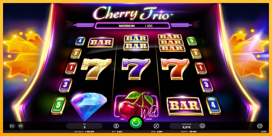 Cherry Trio игрална машина за пари, снимка 2