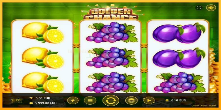 Golden Chance игрална машина за пари, снимка 1