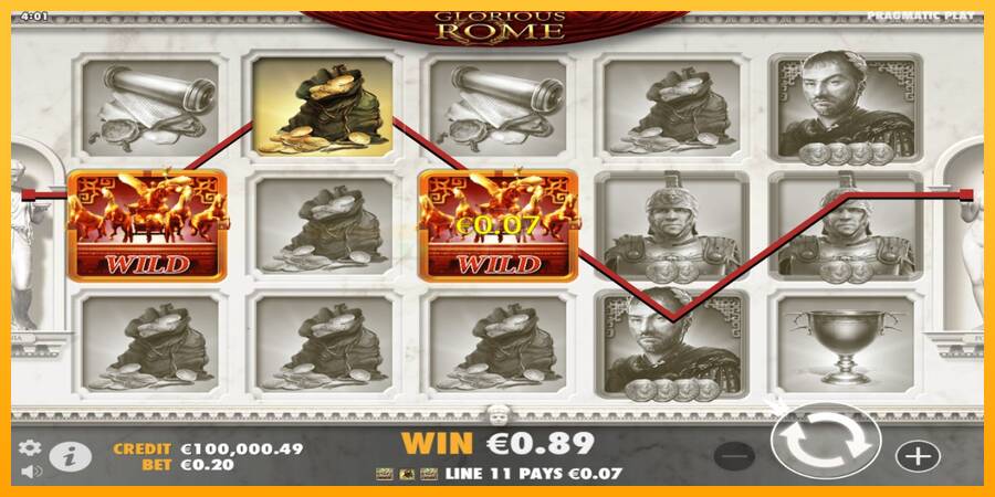 Glorious Rome игрална машина за пари, снимка 2