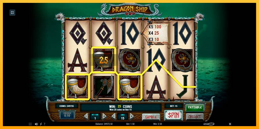 Dragon Ship игрална машина за пари, снимка 5