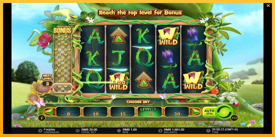 Wilds and the Beanstalk игрална машина за пари, снимка 3