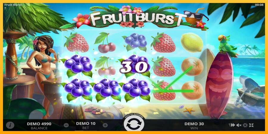 Fruitburst игрална машина за пари, снимка 3