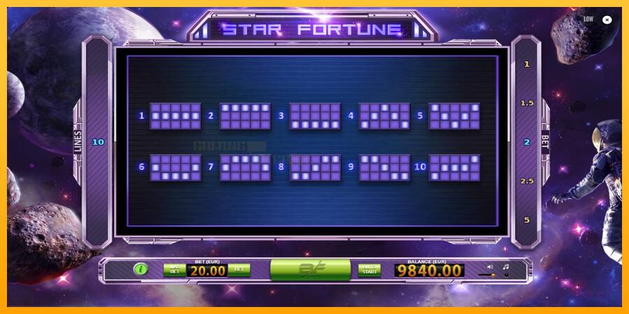 Star Fortune игрална машина за пари, снимка 7