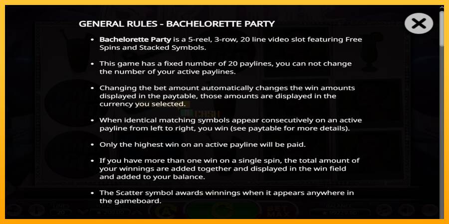 Bachelorette Party игрална машина за пари, снимка 4