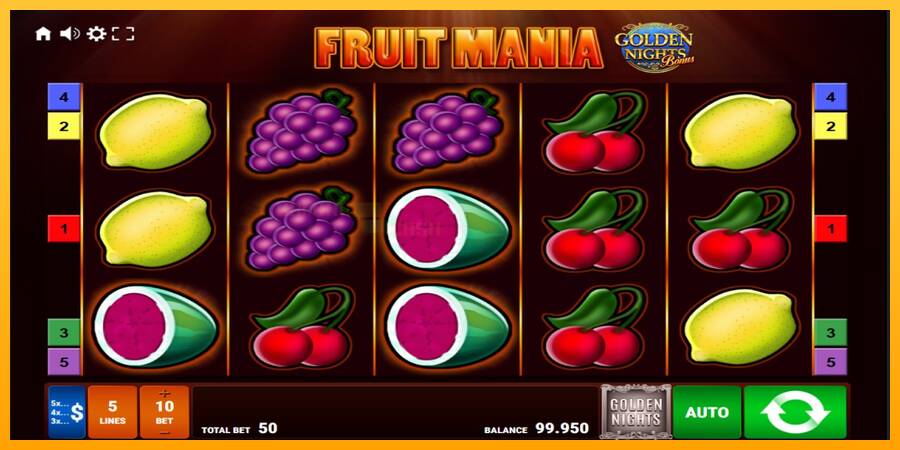 Fruit Mania Golden Nights игрална машина за пари, снимка 1