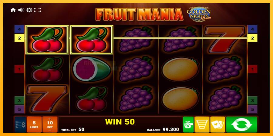 Fruit Mania Golden Nights игрална машина за пари, снимка 2