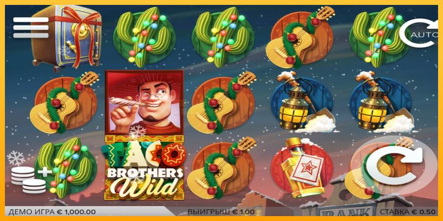 Taco Brothers Saving Christmas игрална машина за пари, снимка 2