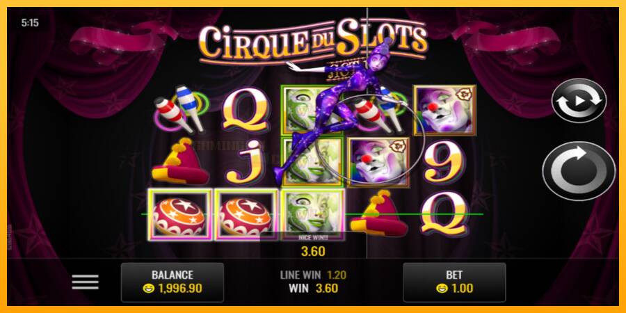 Cirque du Slots игрална машина за пари, снимка 2