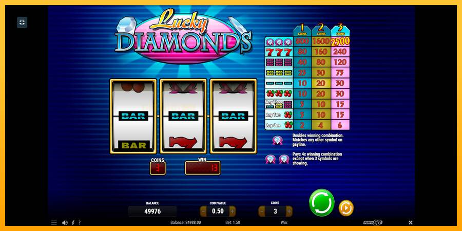 Lucky Diamonds игрална машина за пари, снимка 2