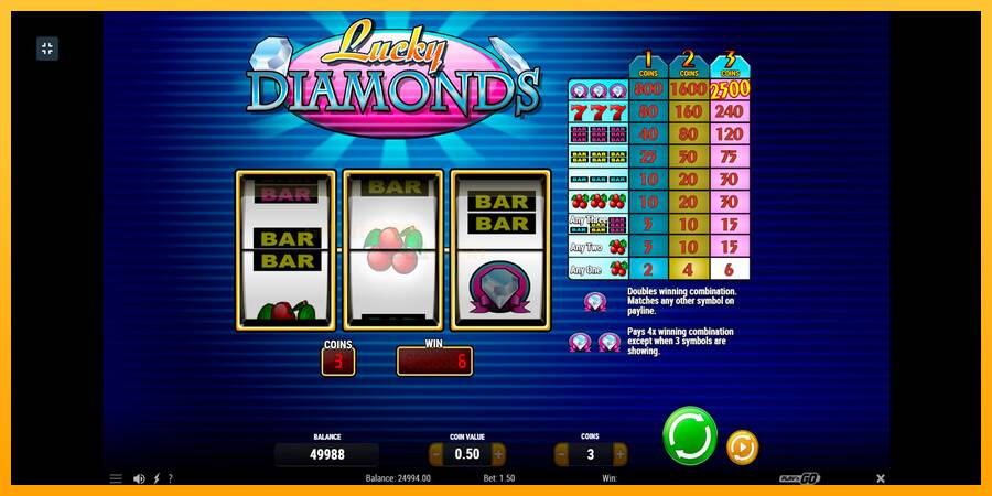 Lucky Diamonds игрална машина за пари, снимка 3