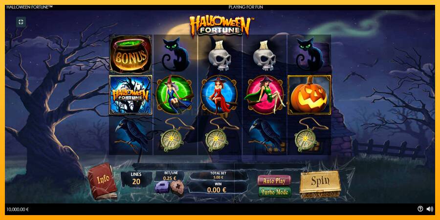 Halloween Fortune игрална машина за пари, снимка 1