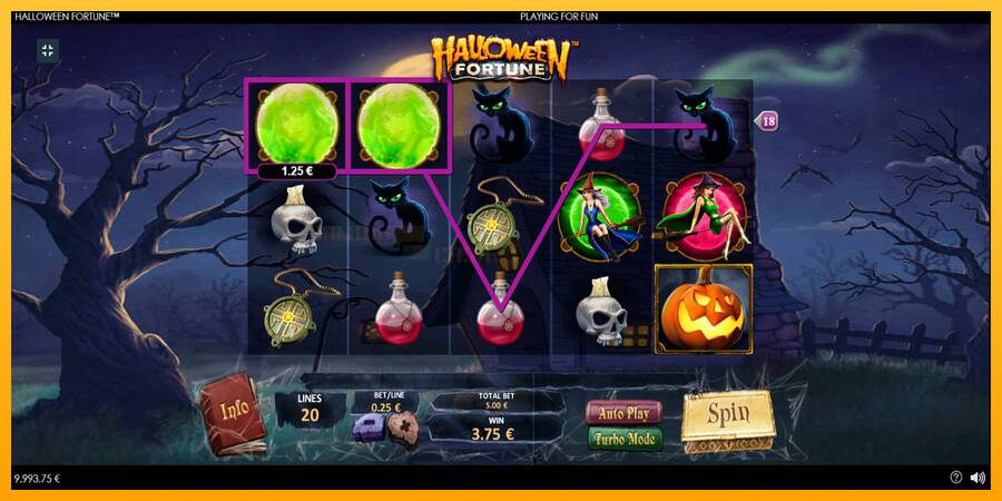 Halloween Fortune игрална машина за пари, снимка 2