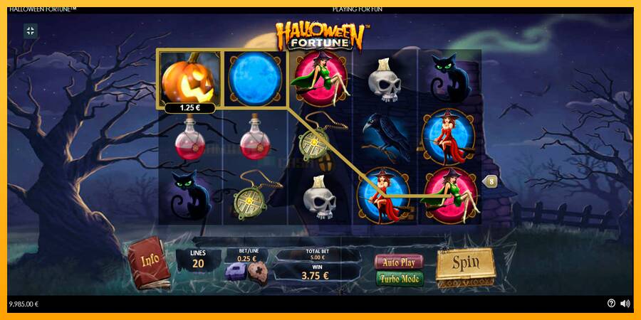 Halloween Fortune игрална машина за пари, снимка 3