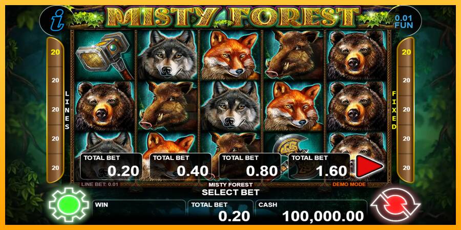 Misty Forest игрална машина за пари, снимка 1