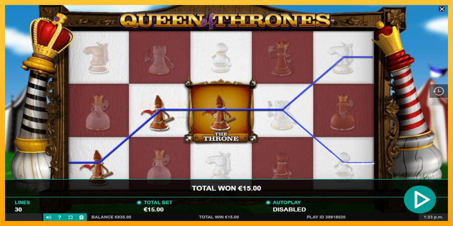 Queen of Thrones игрална машина за пари, снимка 3