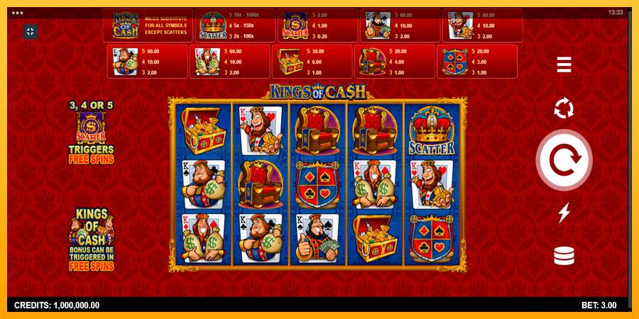 Kings of Cash игрална машина за пари, снимка 1