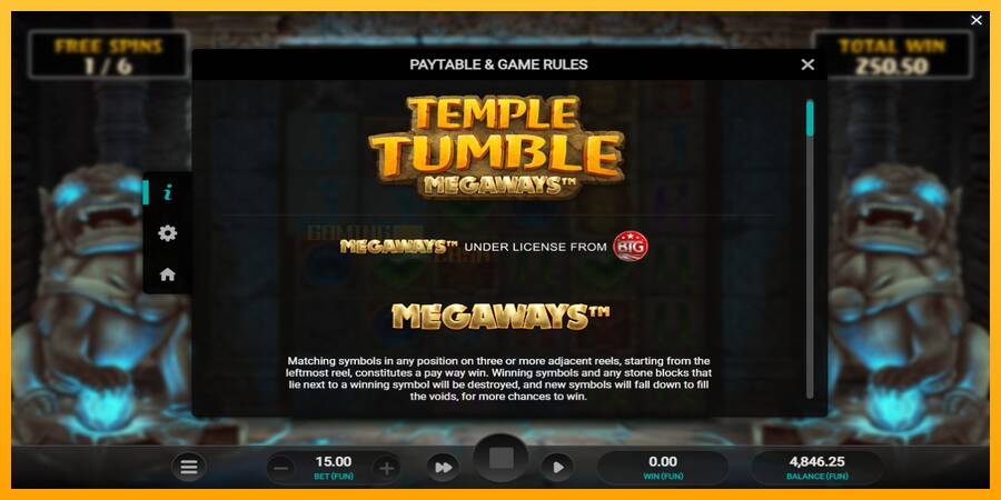 Temple Tumble игрална машина за пари, снимка 6