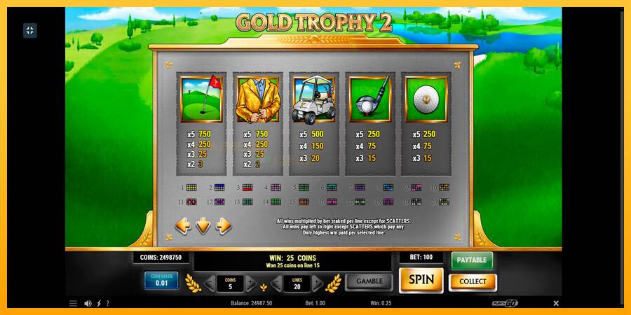 Gold Trophy 2 игрална машина за пари, снимка 5