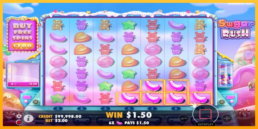 Sugar Rush игрална машина за пари, снимка 3