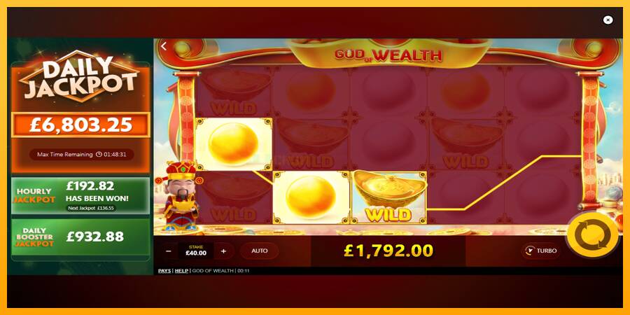 God of Wealth игрална машина за пари, снимка 4