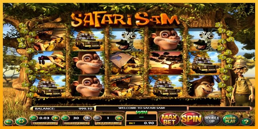 Safari Sam игрална машина за пари, снимка 2