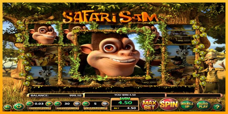 Safari Sam игрална машина за пари, снимка 3