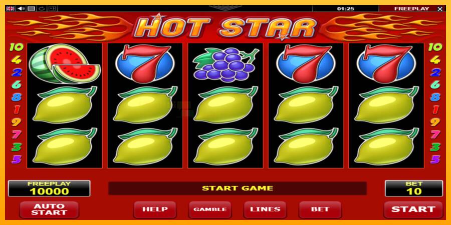 Hot Star игрална машина за пари, снимка 2