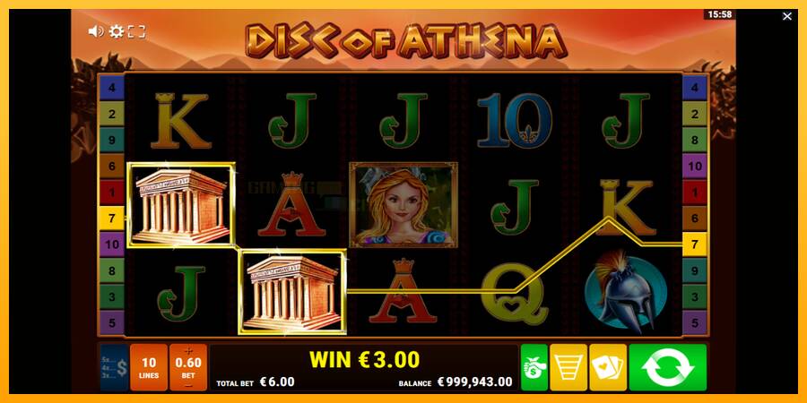 Disc of Athena игрална машина за пари, снимка 3