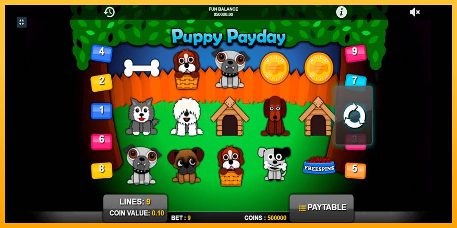 Puppy Payday игрална машина за пари, снимка 1