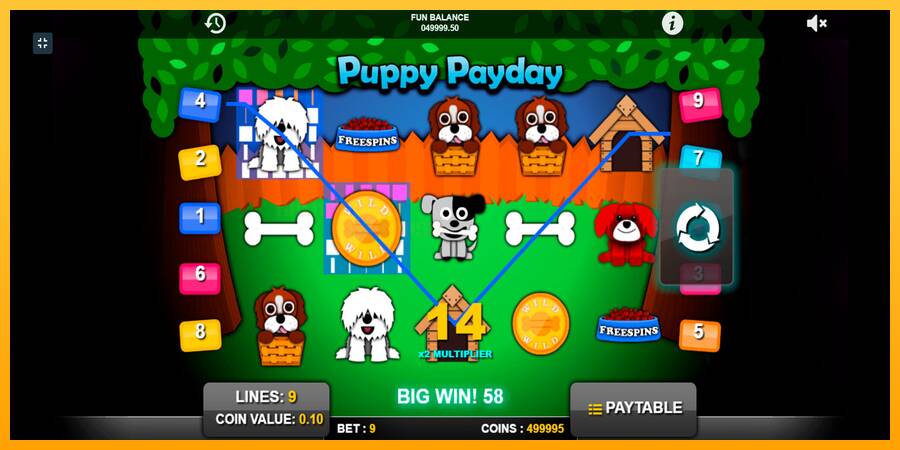 Puppy Payday игрална машина за пари, снимка 2