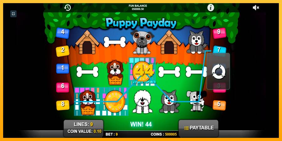 Puppy Payday игрална машина за пари, снимка 5