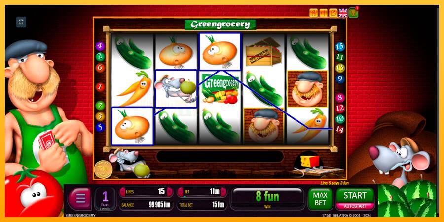 Green Grocery игрална машина за пари, снимка 2