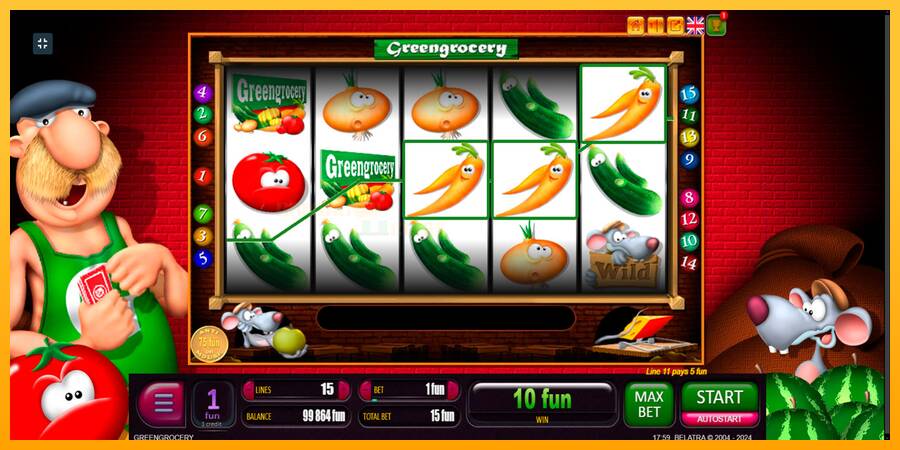 Green Grocery игрална машина за пари, снимка 4